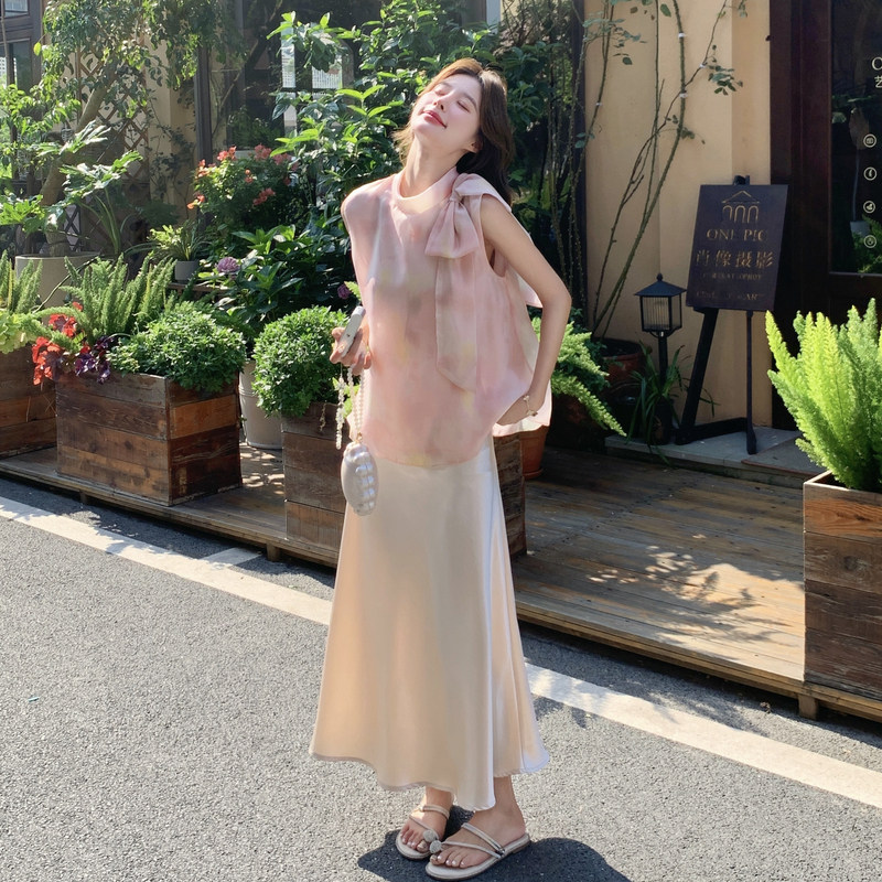 甜美新款上市2026年夏季优质春季粉色无品牌/无注册商标结套装裙
