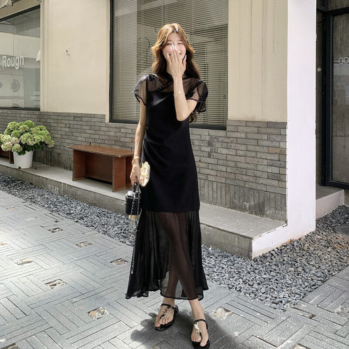 中式显瘦新款上市中古风度假优质女士宽松旗袍优雅好看连衣裙pk