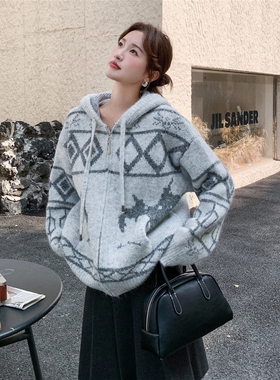 19926510P155控228好款厚外套拉链开衫连帽