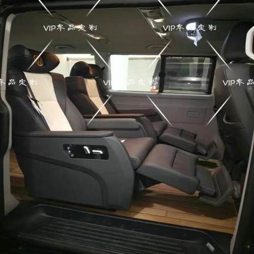 商务车航空座椅大众迈特威t5 t6汽车内饰改装翻新4项脚托通风按摩