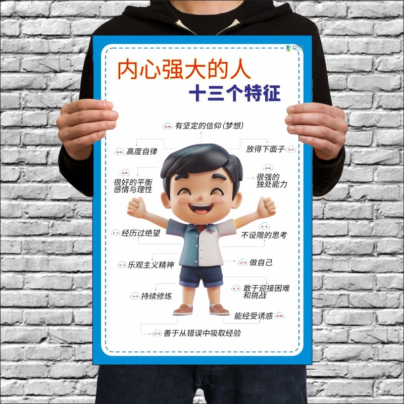 培养孩子上进心不上进的十三个后果13个方法变得自信学校托管墙贴