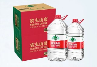 农夫山泉饮用天然水4L*6桶整箱装大桶水居家办公煮饭泡茶常备