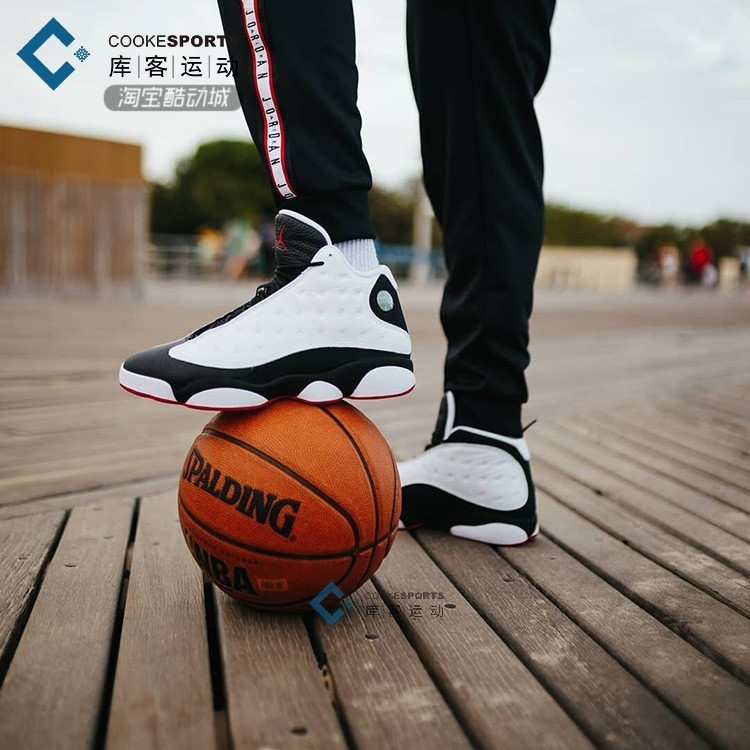 ¿â¿Í Air Jordan 13 AJ13ºÚ°×ÐÜè¸ß°ïÀºÇòЬ18Ä긴¿Ì 414571-104