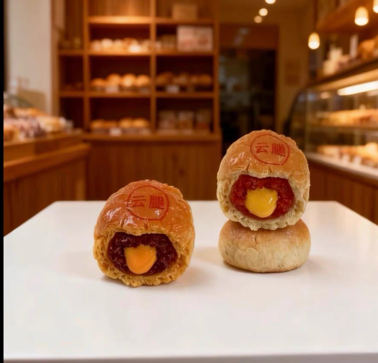 定制云腿月饼仿真食玩微缩树脂配件材料摆件奶油胶