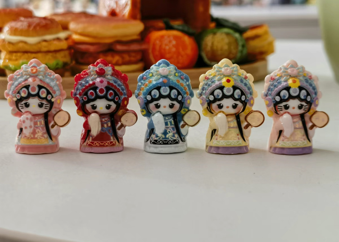 定制京剧kt仿真食玩微缩树脂配件材料摆件奶油胶图片