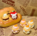 饰手工 定制橘子泡芙仿真食玩微缩树脂配件奶油胶材料摆件装