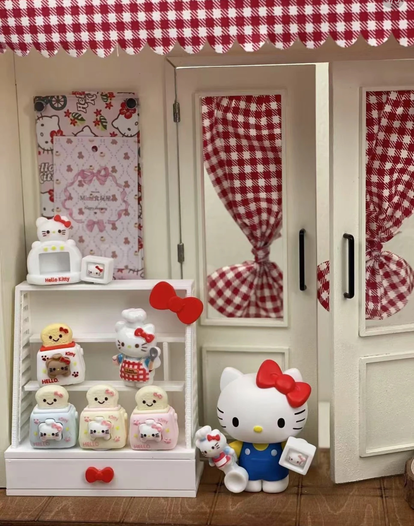 Jc/kitty吐司机仿真食玩微缩树脂配件奶油胶材料摆件装饰手工场景