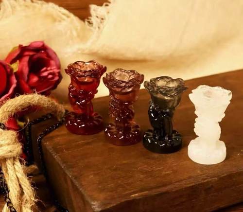 定制虚妄之花仿真食玩微缩树脂配件奶油胶材料摆件手工