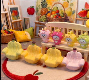 定制立体大号香蕉沙发仿真食玩微缩树脂配件材料摆件场景