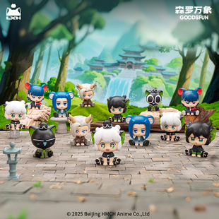 罗小黑丨森罗万象合作 萌友排排坐萌粒盲盒桌面摆件电影人物周边