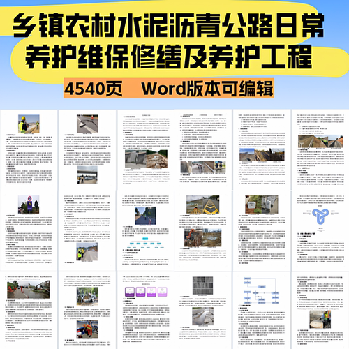 乡镇农村水泥沥青公路日常养护维保修缮及养护工程投标文件