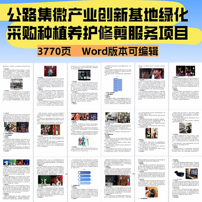 乡镇活动设计采办“送戏进万村”项目投标文件