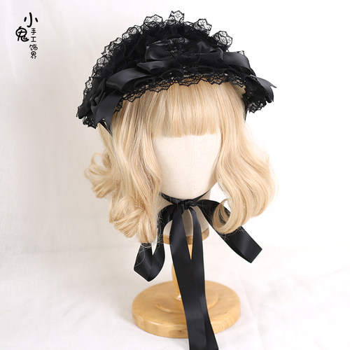 生成色蕾丝Lolita古董礼帽