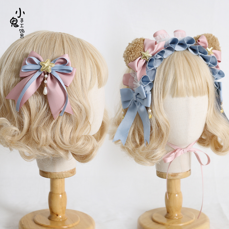 甜系蝴蝶结发箍发饰KC蕾丝甜美