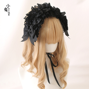 Lolita头饰doll感芭蕾蝴蝶结发带哥特lo娘辣妹爱意降临发饰小蓓蕾