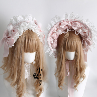蕾丝发带洛丽塔小礼帽兔耳发箍KC