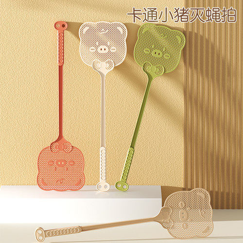 苍蝇拍家用手动灭蚊拍子卡通款加大加厚拍打蚊蝇子拍厨房灭蝇神器