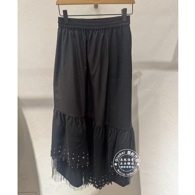 INITIAL国内代购 26春 女高腰钉珠时尚半身裙26SKTFPMXX080不退换