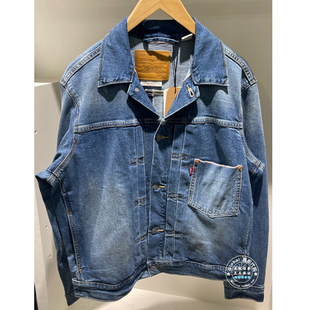 正品levis李维斯 26早春 男士水洗翻领牛仔夹克外套 006PB-0000