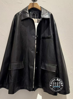 INITIAL国内代购 26春 女翻领宽松百搭皮外套26SJKFMCVV905不退换