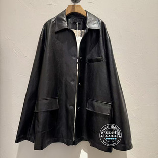 INITIAL国内代购 26春 女翻领宽松百搭皮外套26SJKFMCVV905不退换