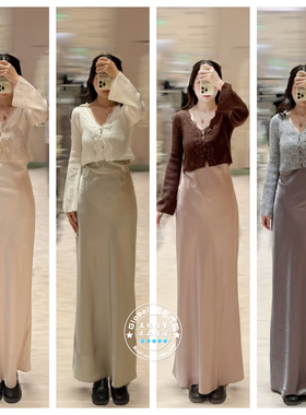 SNIDEL 国内代购 25秋冬 针织开衫+吊带连衣裙套装 SWNO255089