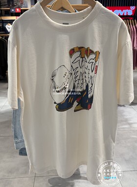 特价正品levis李维斯 26春 女士纯棉圆领印花短袖T恤 001MX-0007