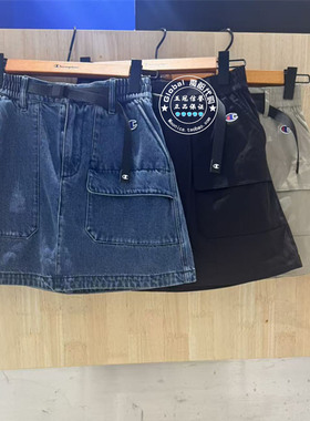 CHAMPION冠军国内代购 26夏 松紧腰工装口袋短裙女 U6BSKSW180