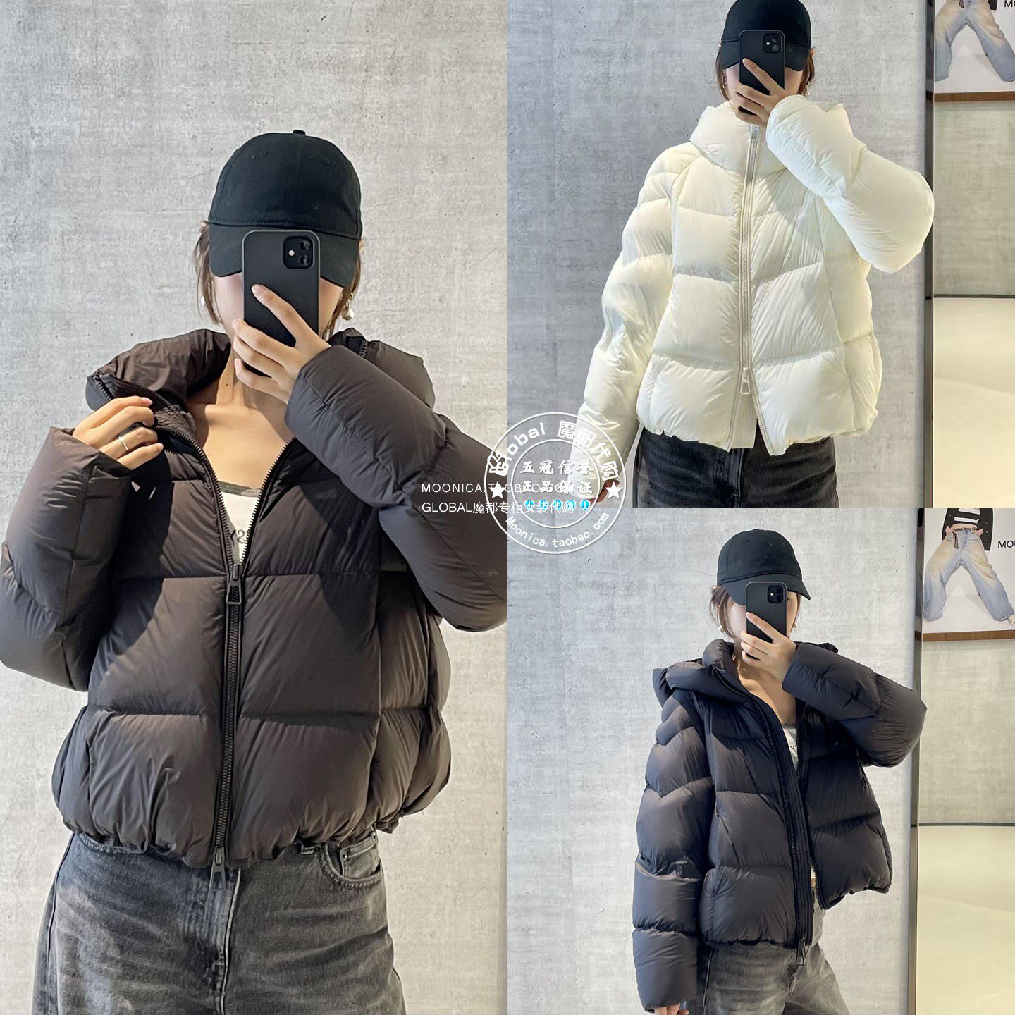 MOUSSY26秋冬连帽面包羽绒服女