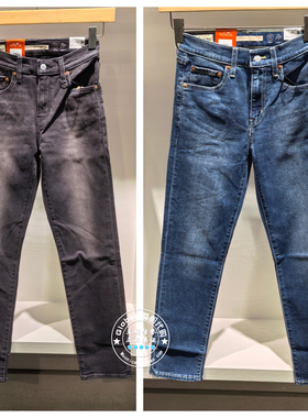 正品levis李维斯25秋 724高腰修身牛仔裤女18883-0434/18883-0345