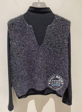 NUTS女装国内代购 2025冬 高领打底衫+V领针织衫两件套6420516A1
