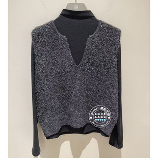 NUTS女装国内代购 2025冬 高领打底衫+V领针织衫两件套6420516A1