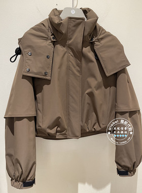 NUTS女装国内代购 25冬 纯色立领连帽休闲百搭羽绒服6430909A1