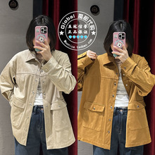 特价 MOUSSY代购 25春夏 复古流苏宽松短夹克外套 028ISZ30-0431