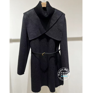 MOFAN/摩凡 国内代购 25秋冬 内搭高领围脖双面呢大衣 MBS582246