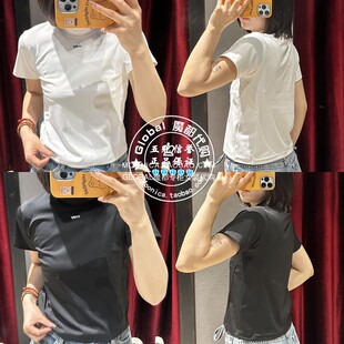 纯色字母修身 25夏 短袖 T恤衫 6731 特价 010IS480 MOUSSY国内代购