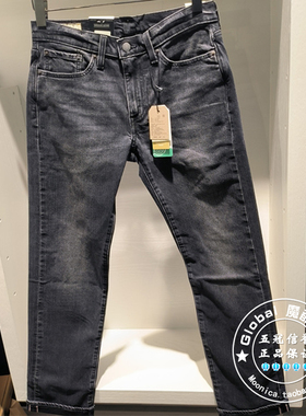 正品levis李维斯25早春 黑灰直筒窄脚赤耳牛仔裤男00514-1999