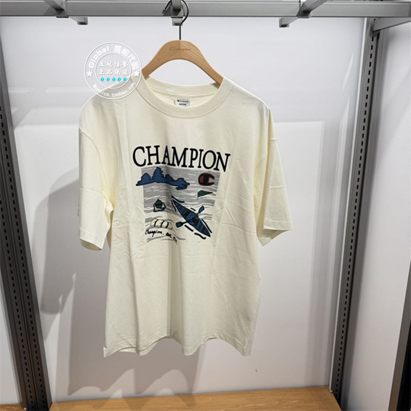 CHAMPION百搭经典短袖T恤衫男