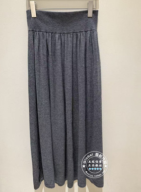 NUTS国内代购 2026春 纯色高腰简约气质针织褶皱半身裙7110616A1