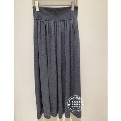 NUTS国内代购 2026春 纯色高腰简约气质针织褶皱半身裙7110616A1