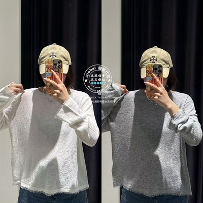 MOUSSY26春纯色透视打底针织衫