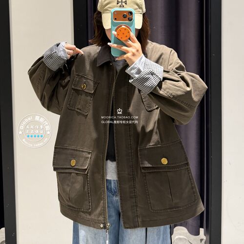 MOUSSY028JAA30-1350翻领夹克女