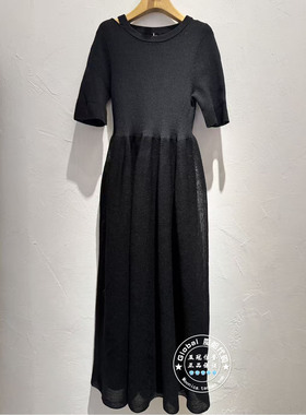 INITIAL国内代购 26春 女圆领气质优雅连衣裙26SDNFLMXX025不退换