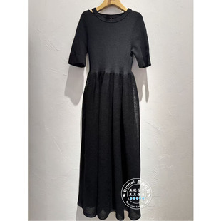 INITIAL国内代购 26春 女圆领气质优雅连衣裙26SDNFLMXX025不退换