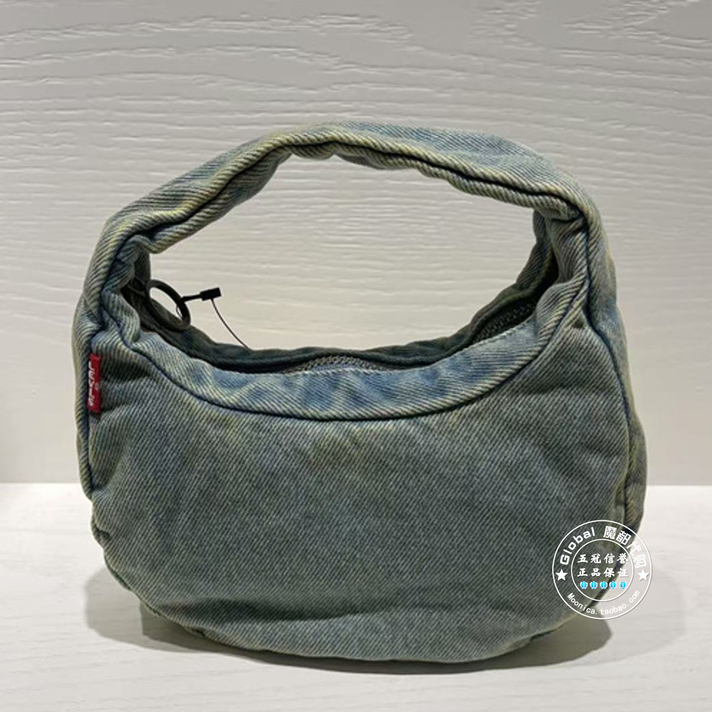 李维斯手提包饺子包水洗牛仔百搭