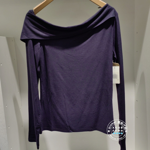 正品levis李维斯 26春 女士纯欲风斜领露肩长袖T恤 005IT-0000