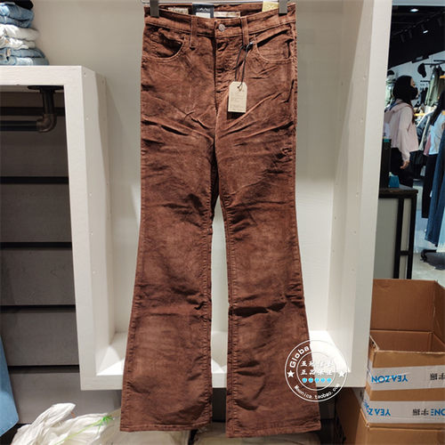 李维斯休闲裤微喇灯芯绒纯色百搭