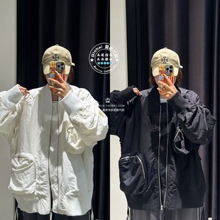 特价 MOUSSY代购 25秋冬 袖子可拆卸棉服外套夹克衫028IAA30-0201