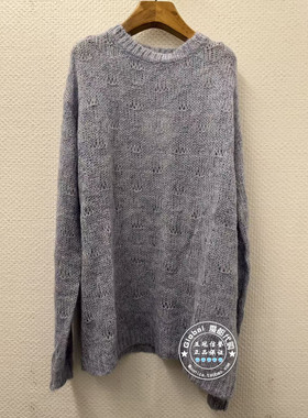 INITIAL国内代购 25冬 女圆领宽松百搭毛衣25WOTFMCVV931不退换