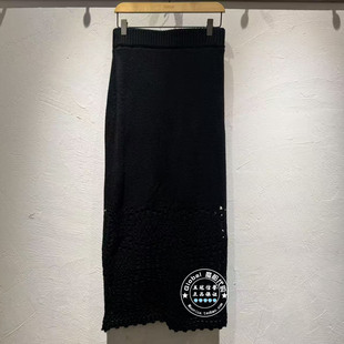 INITIAL国内代购 25冬 女简约百搭针织半身裙25WKTFLMXX256不退换